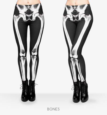 Classic 3D Print Mexican Skull Leggings Women Causal Jeggings Sexy